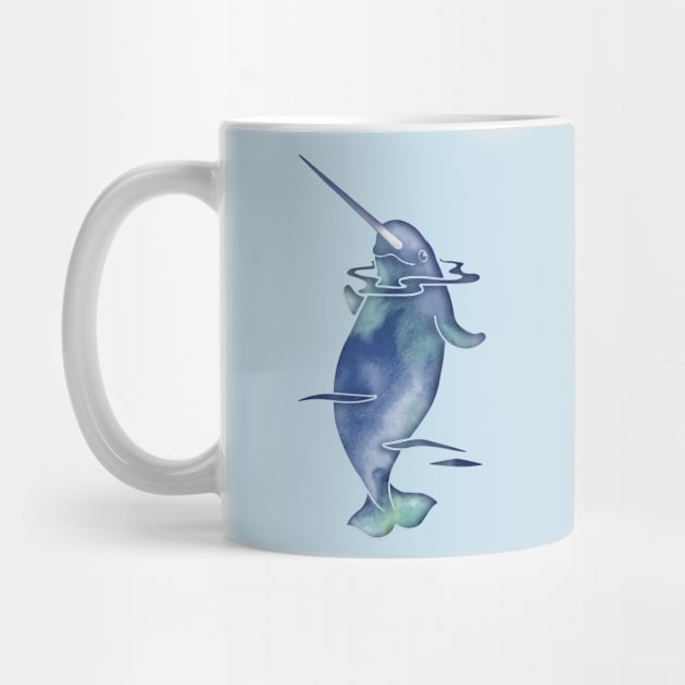 Blue Sea Narwhal by ferinefire